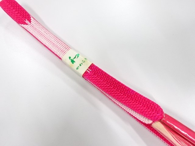 未使用品　正絹　手組帯締め